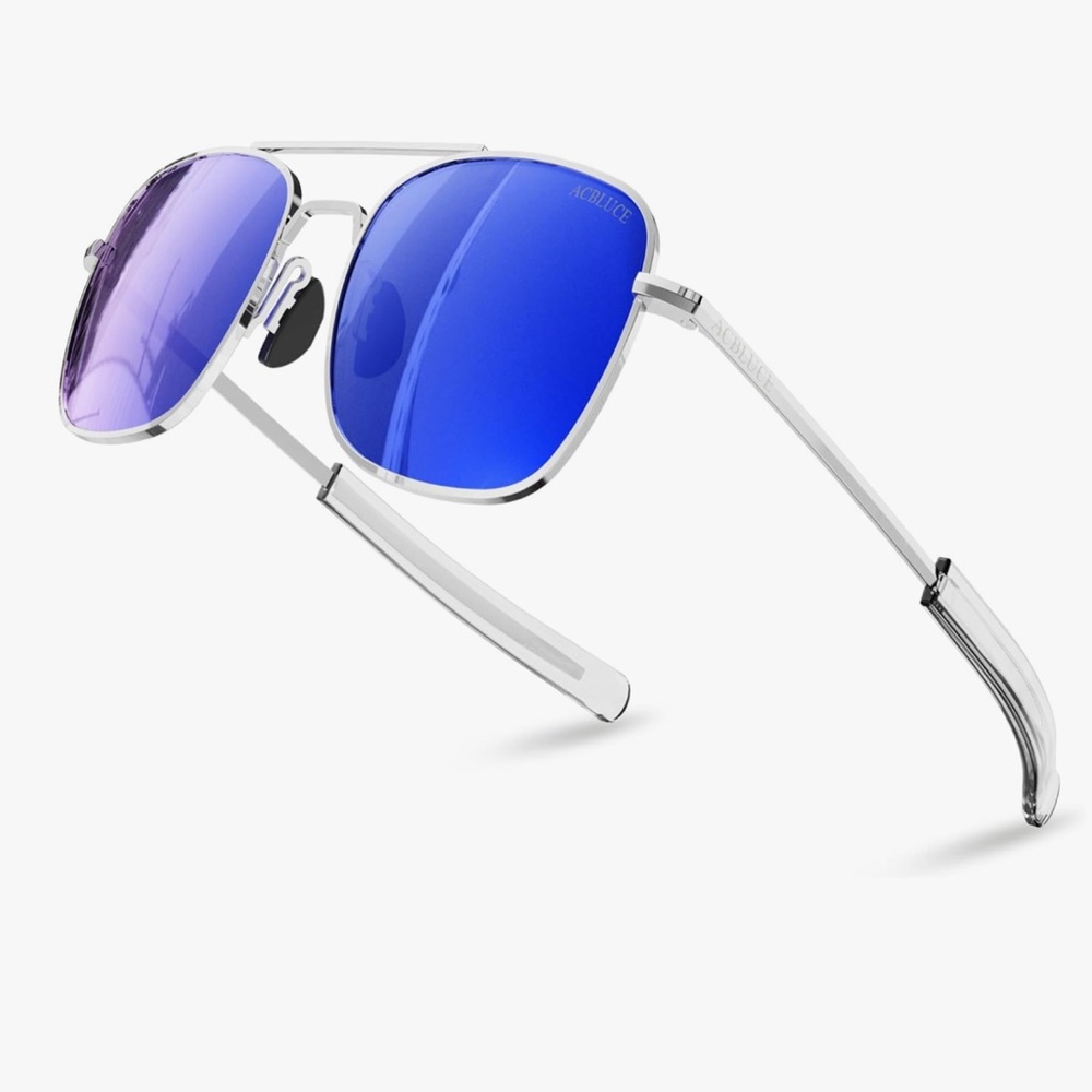 Stylish Blue Aviator Sunglasses